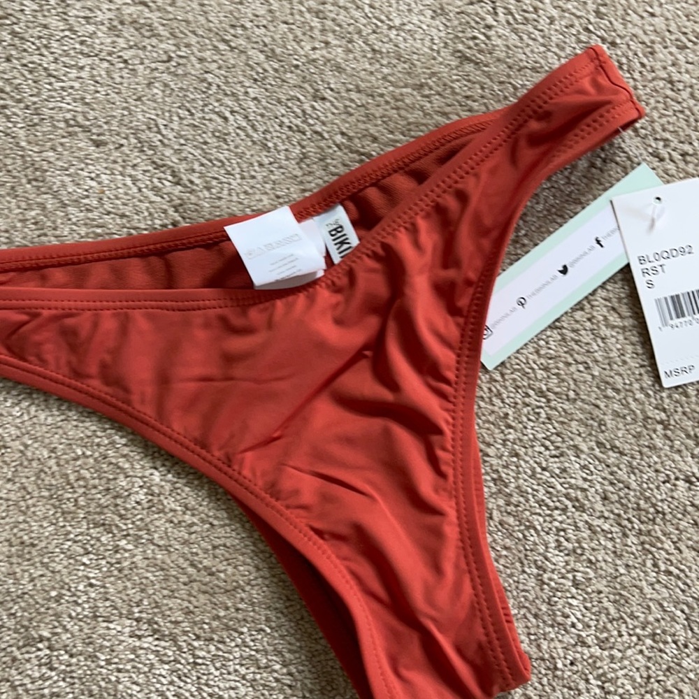 Swim suit bottom rust color